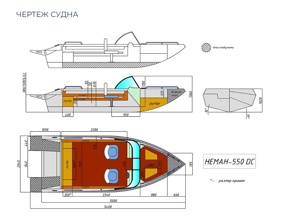 Алюминиевый катер Неман 550 DC в Красногорске