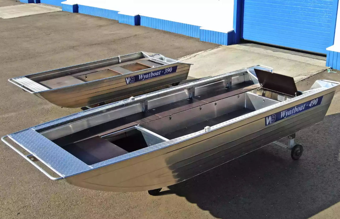 Алюминиевая лодка Wyatboat-490 Jonboat в Красногорске