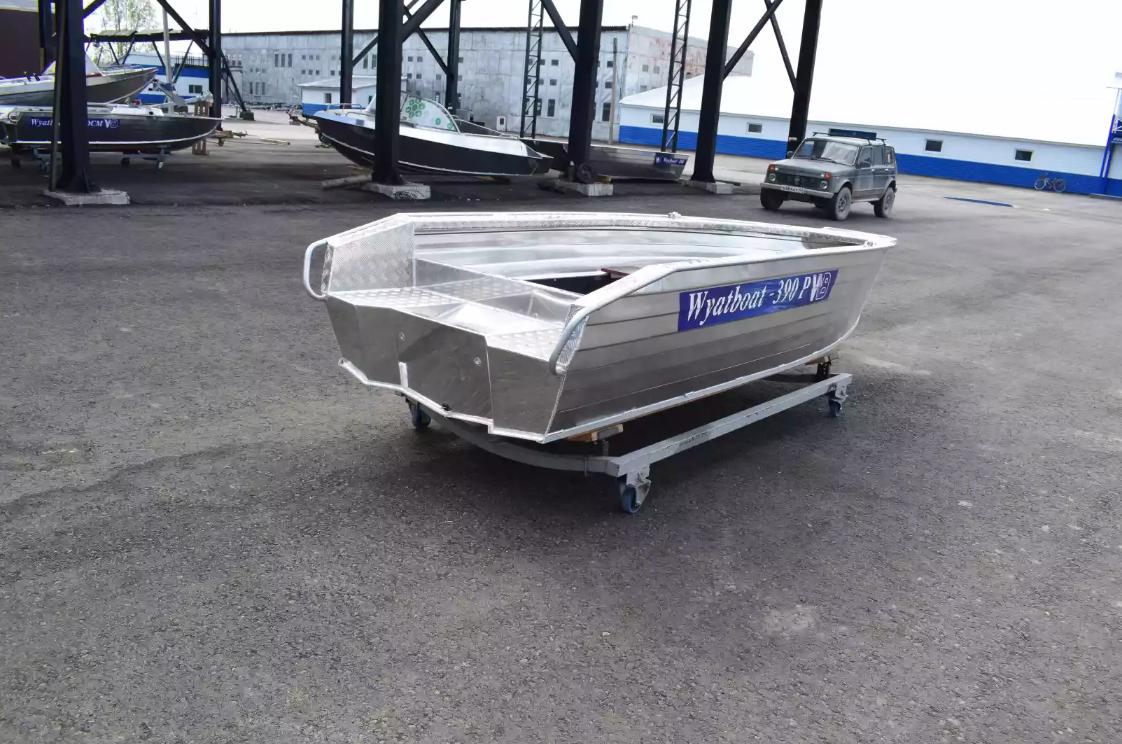 Алюминиевая лодка Wyatboat-390Р Увеличенный борт в Красногорске