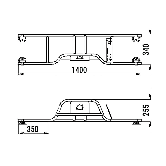 Стойка рулевая с бортовым креплением малая в Красногорске
