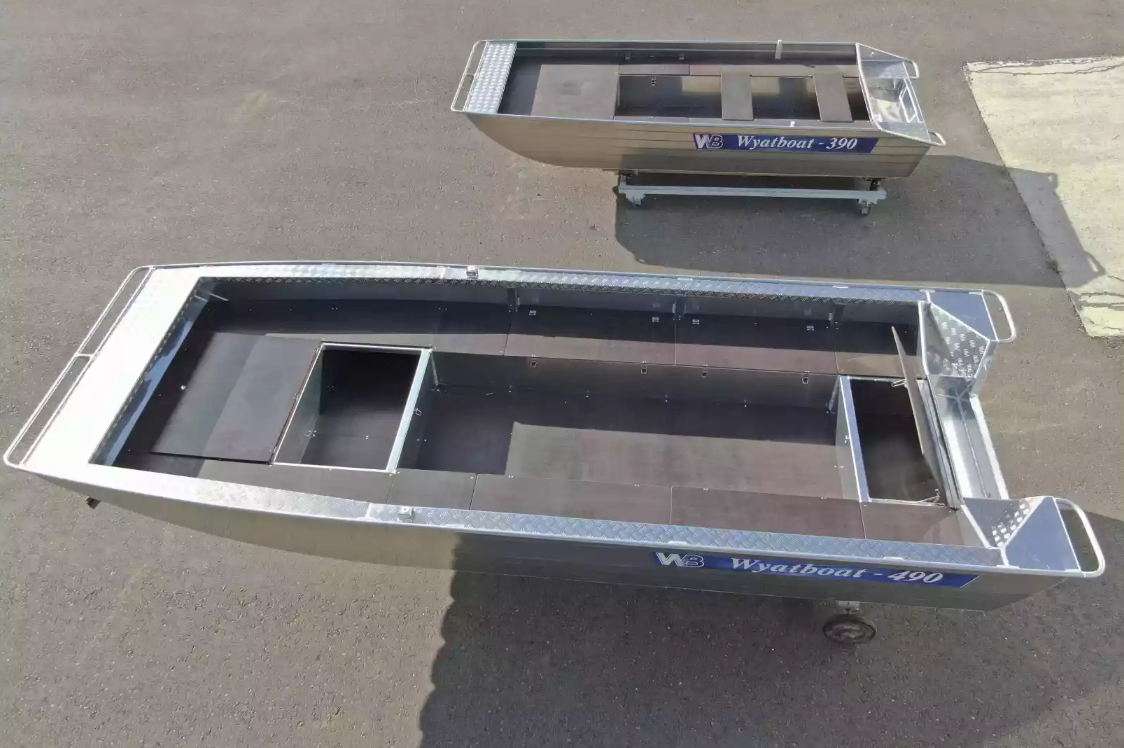 Алюминиевая лодка Wyatboat-490 Jonboat в Красногорске