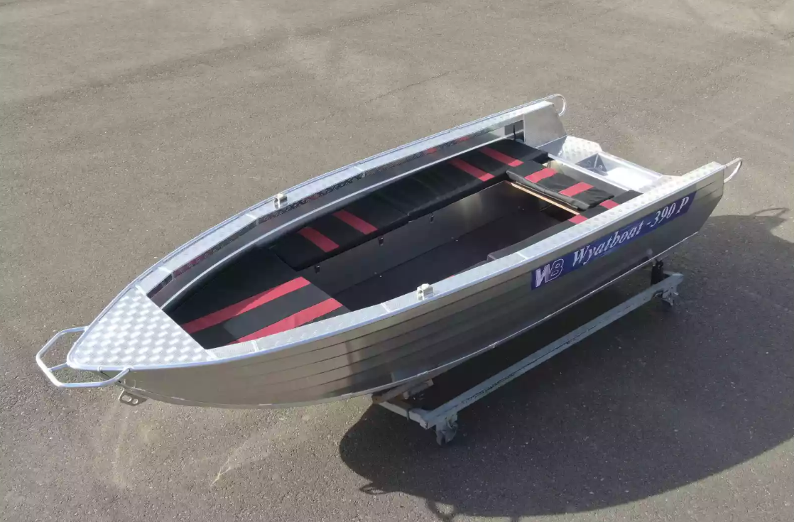 Алюминиевая лодка Wyatboat-390РМ увеличенный борт в Красногорске