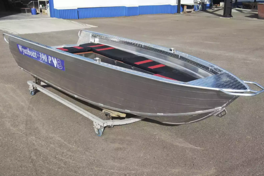 Алюминиевая лодка Wyatboat-390РМ увеличенный борт в Красногорске