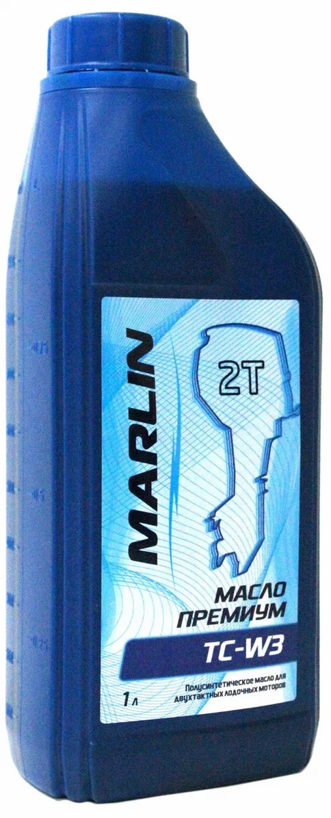 МАСЛО ПОЛУСИНТЕТИЧЕСКОЕ MARLIN ПРЕМИУМ 2Т, TC-W3, 1 ЛИТР в Красногорске