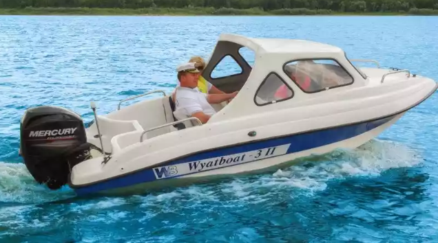 Стеклопластиковый катер Wyatboat-3 П (полурубка) в Красногорске