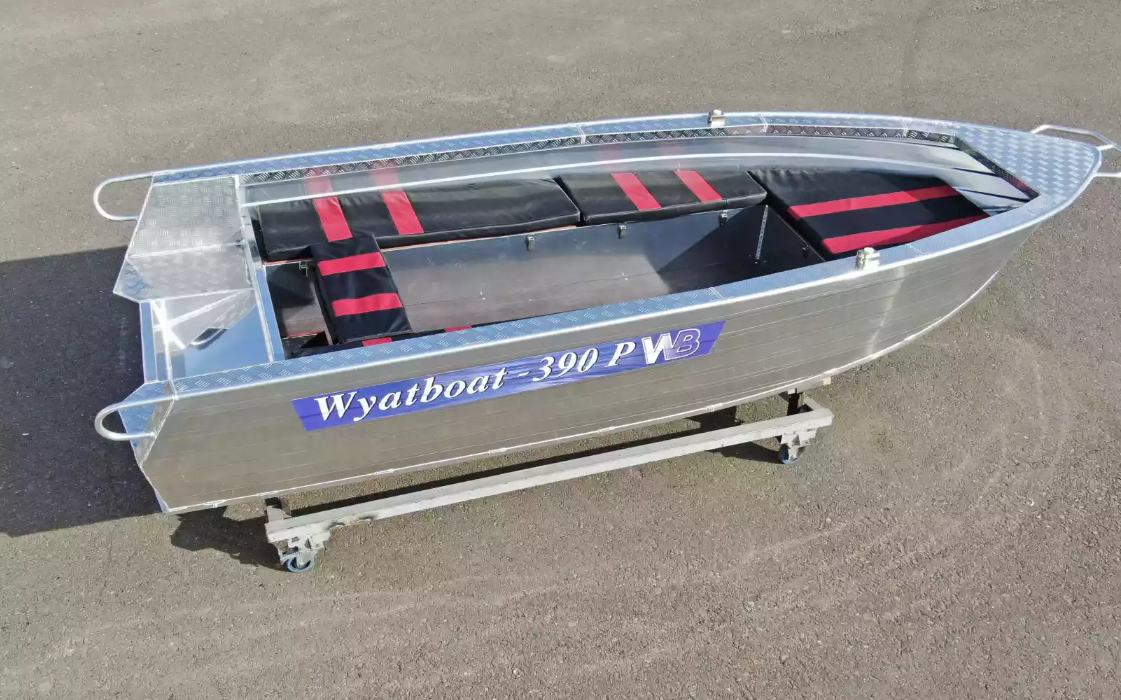 Алюминиевая лодка Wyatboat-390РМ увеличенный борт в Красногорске