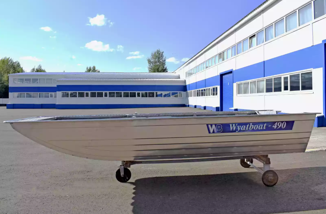 Алюминиевая лодка Wyatboat-490 Jonboat в Красногорске