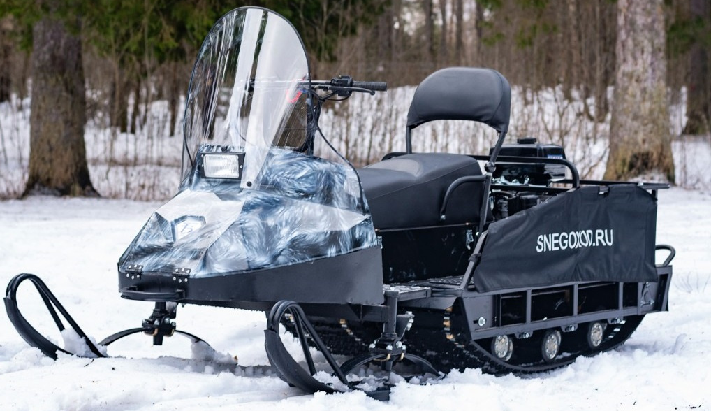 Миниснегоход Бурлак Егерь Экспедитор 15 л.с. , реверс, тормоз, капот белый в Красногорске