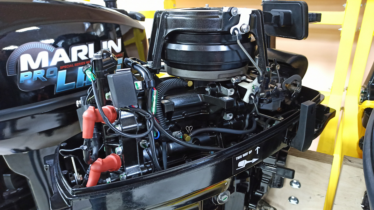 КОМПЛЕКТ Лодка MISHIMO PRO 350 + ЛОДОЧНЫЙ МОТОР MARLIN MP 9.9 (20) AMHS PRO в Красногорске