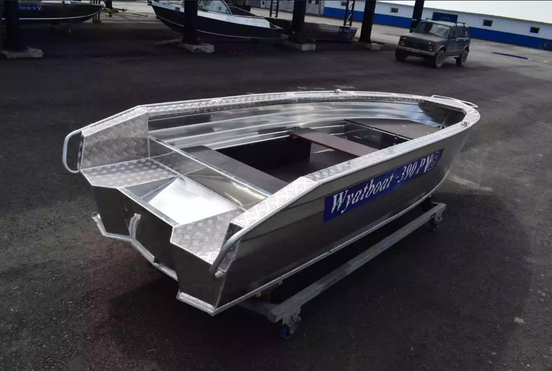 Алюминиевая лодка Wyatboat-390Р Увеличенный борт в Красногорске