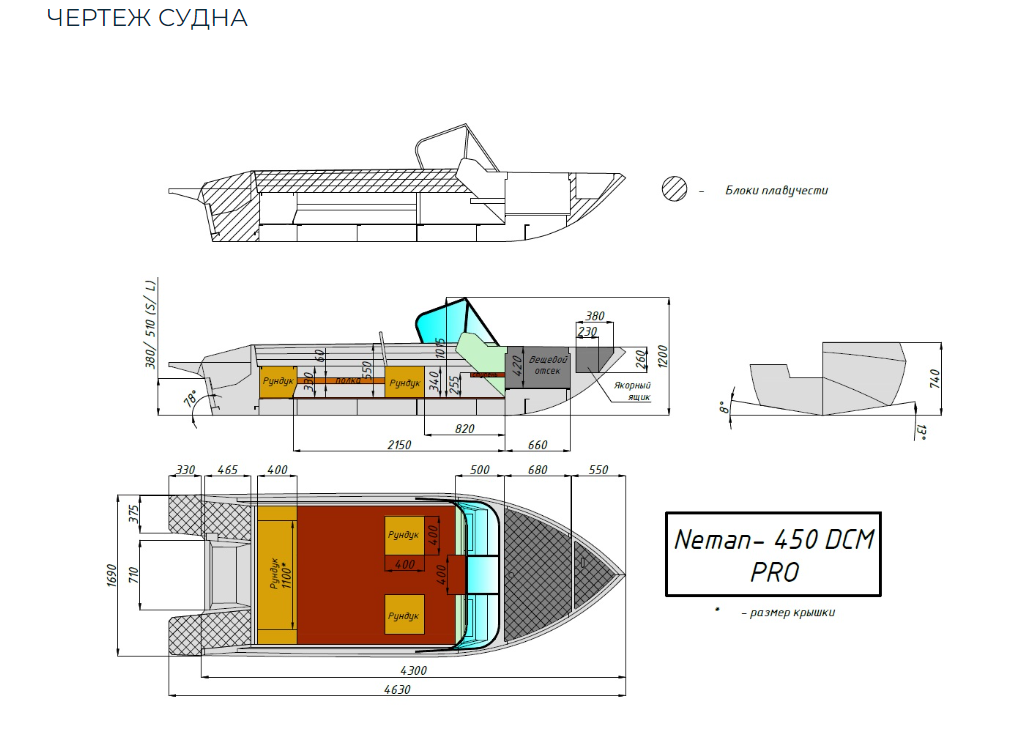 Алюминиевый катер Neman-450 DCM PRO в Красногорске