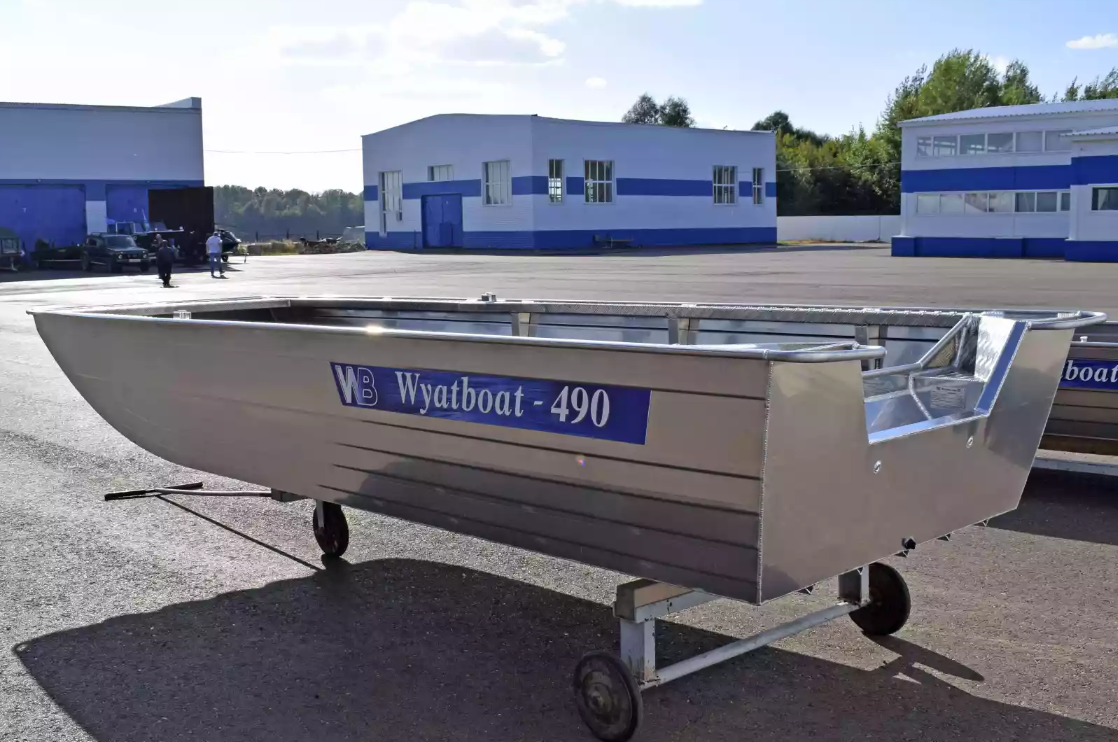 Алюминиевая лодка Wyatboat-490 Jonboat в Красногорске