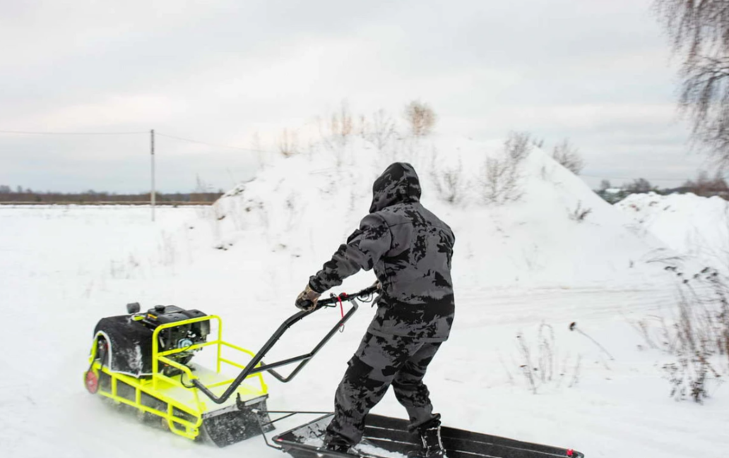 Мотобуксировщик Бурлак ХОЗЯИН-1 (капот ткань) в Красногорске