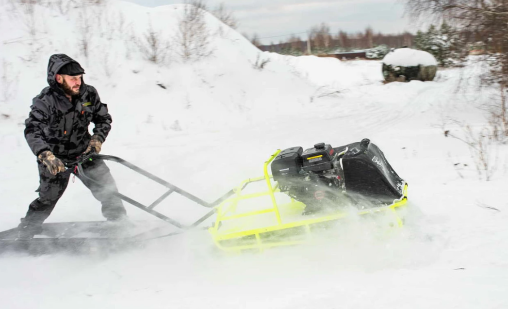Мотобуксировщик Бурлак ХОЗЯИН-1 (капот ткань) в Красногорске