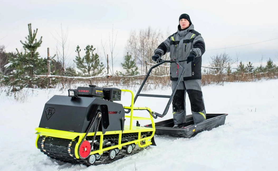Мотобуксировщик Бурлак ХОЗЯИН-1 (капот ткань) в Красногорске