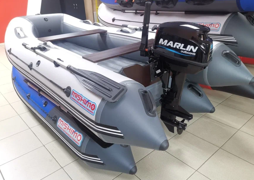 КОМПЛЕКТ ЛОДКА MISHIMO LITE 350 + МОТОР 9,8 Л.С. в Красногорске