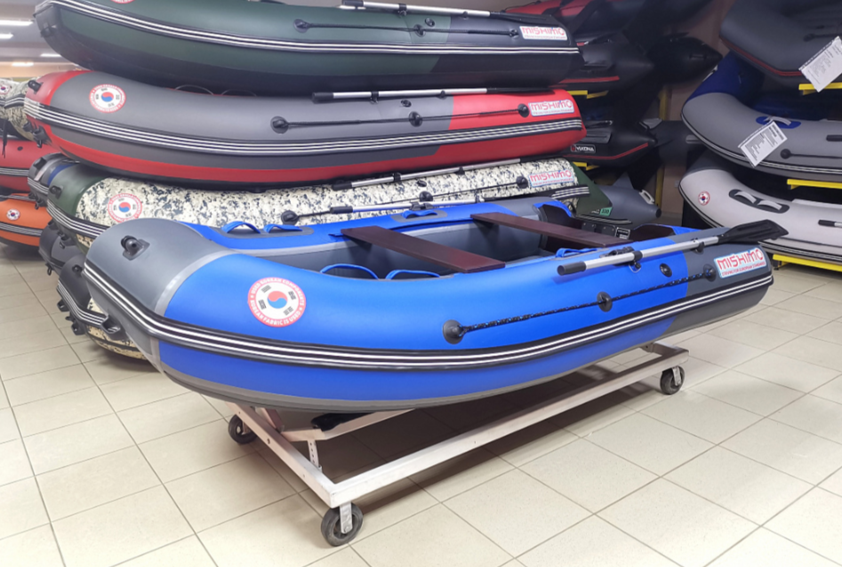 КОМПЛЕКТ Лодка MISHIMO PRO 350 + ЛОДОЧНЫЙ МОТОР MARLIN MP 9.9 (20) AMHS PRO в Красногорске