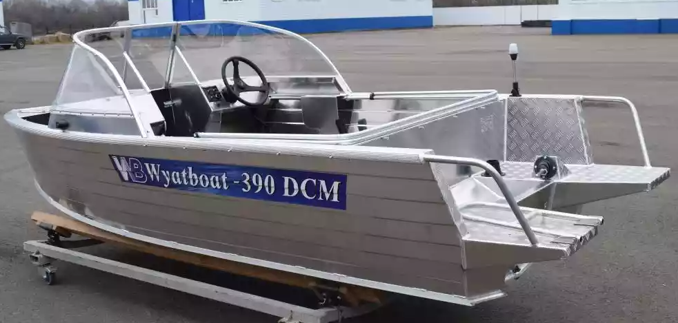 Алюминиевая лодка Wyatboat-390 DCM Увеличенный борт в Красногорске