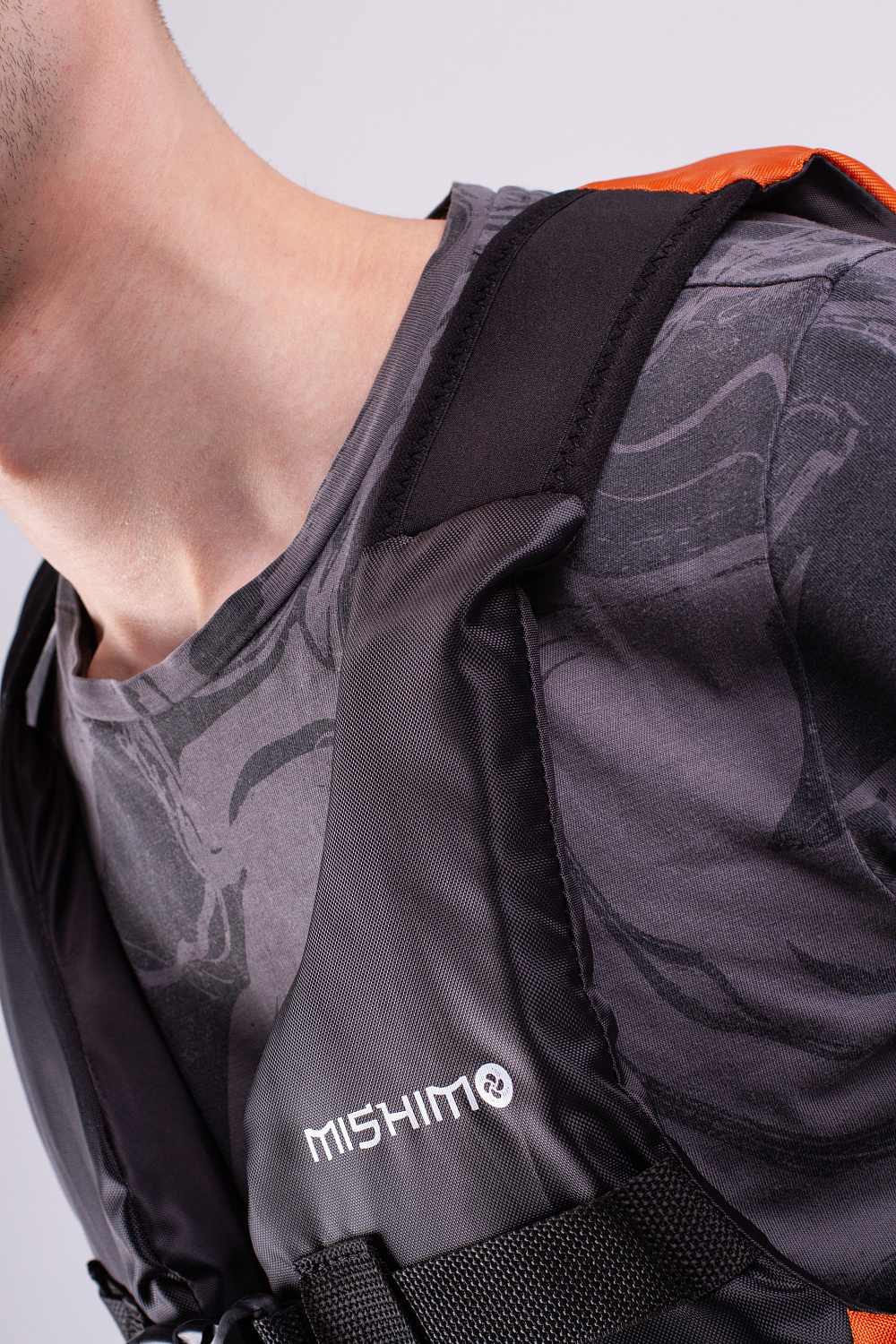 Жилет спасательный MISHIMO PRO Премиум качества Черно-оранжевый в Красногорске