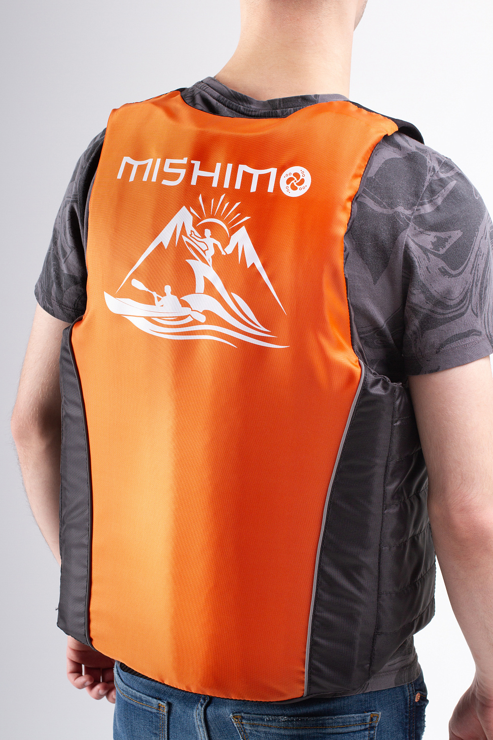 Жилет спасательный MISHIMO PRO Премиум качества Черно-оранжевый в Красногорске